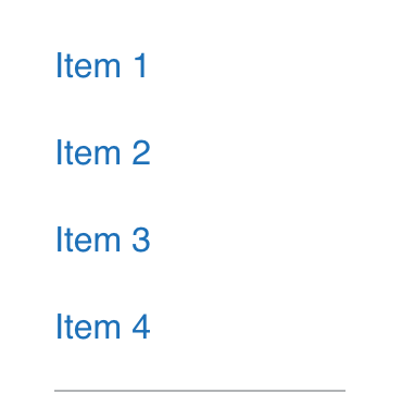 The DWP component sets items on individual lines at smaller screen widths