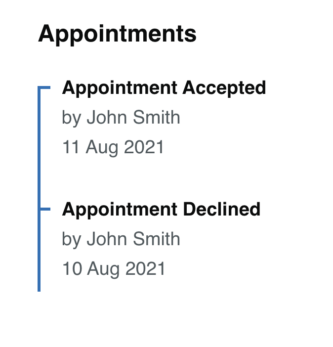 First published version of the DWP Design System timeline component