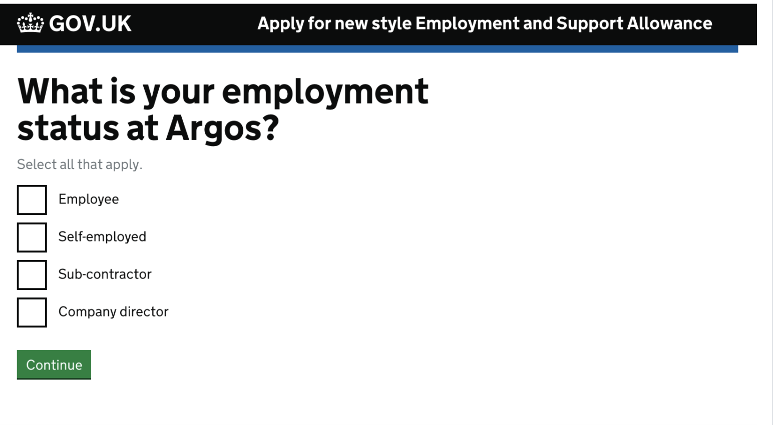 Replaying the employer name in the next question was helpful